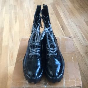 Zara Platform Combat Boots